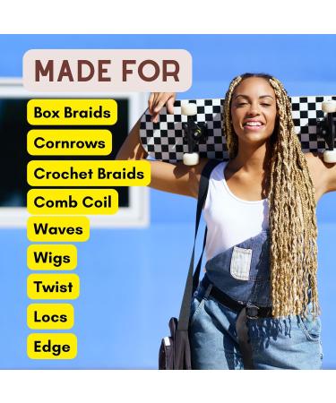 Long-Lasting Twist and Lock Hair Styling Gel | Gummy Bear Scent | 24-Hour Edge Control Flake-Free Nourishes All Hair Types - Buy Online on GoSupps.com