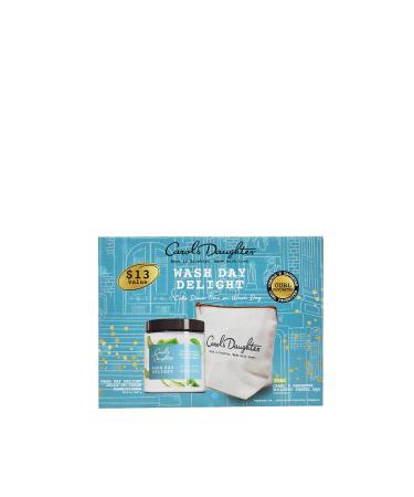 Carol's Daughter Wash Day Delight Gift Set Includes Conditioner with Jelly-To-Cream Formula and Travel Toiletry Bag for Hair Care Items 20 Oz
