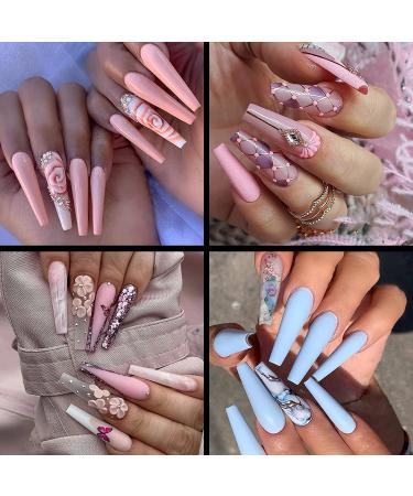 Elevate Your Nail Game with 480PCS XL Clear Nail Tips - Half Cover Coffin & C Curve for Acrylic Nails - Professional Quality for Salons & Home Use - Buy Online on GoSupps.com