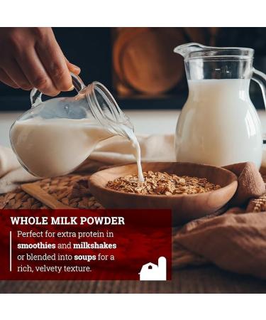 Hoosier Hill Farm All American Dairy Whole Milk Powder 1 lb - 1 Pound Pack | High-Quality Instant Milk Powder - Buy Online on GoSupps.com