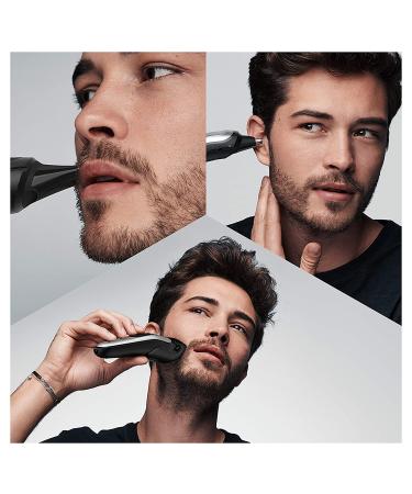 Braun Hair Clippers for Men MGK7221 - 10-in-1 Body Grooming Kit with Beard, Ear, and Nose Trimmer - Black/Silver - Buy Online on GoSupps.com