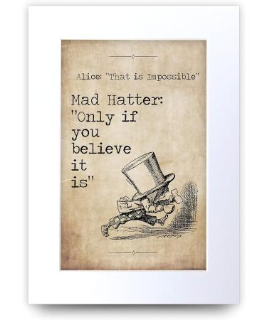 HWC Trading A4 Alice in Wonderland Nursery Prints - Set of 6 Decorative Gifts for Baby's Room Decoration - Buy Online on GoSupps.com
