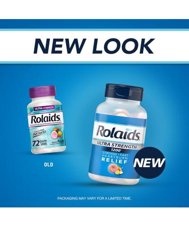 Rolaids Ultra Strength Antacid Fruit Flavoured 72ct Fast Heartburn Relief - Buy Online on GoSupps.com
