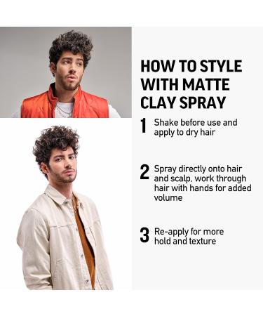 American Crew Matte Clay Spray 5.1 Fl Oz (Pack of 2) 5.10 Ounce (Pack of 2) - Buy Online on GoSupps.com