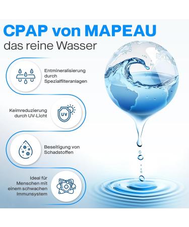 Buy Distilled Water for CPAP & Inhalers - 5x 500ml | Moisture Solution for Oxygen Devices & Humidifiers - Buy Online on GoSupps.com