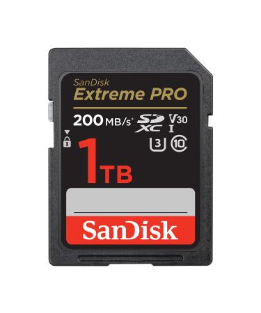 SanDisk 1TB Extreme PRO SDXC UHS-I Memory Card - C10, U3, V30, 4K UHD, SD Card - SDSDXXD-1T00-GN4IN 1TB Memory Card Only