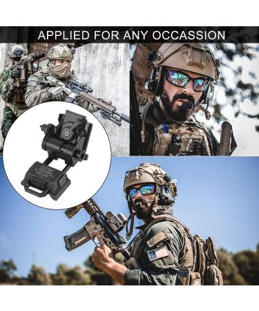 Gexmil CNC PVS15/18 Night Vision Goggles Mount - Metal Helmet Mount Black - Buy Online on GoSupps.com
