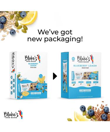 Blake's Seed Based Blueberry Lemon Snack Bars (12 Bars) - Nut Free, Gluten Free, Dairy Free & Vegan - Healthy Snack for Kids & Adults - Organic Fruit Bar - Great Breakfast Option - 12 Count - Buy Online on GoSupps.com