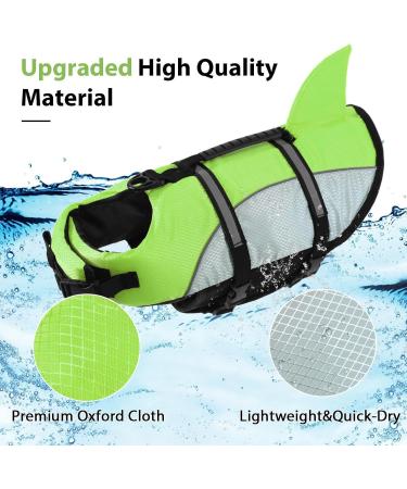 Buy Alagirls Medium Dog Vest - Adjustable High Buoyancy Life Preserver with Rescue Handle | Aladlj001 Green Gray (48-58cm) - International Shipping Available - Buy Online on GoSupps.com