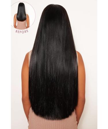 Lullabellz Super Thick Statement Straight Clip In Hair Extensions 5-Piece 26-Inch Length Natural Black - Buy Online on GoSupps.com
