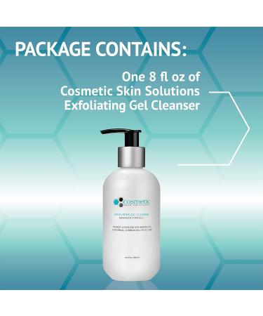 Exfoliating Gel Cleanser with AHAs & Botanicals - 8 oz | International Shipping Available - Buy Online on GoSupps.com