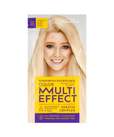 JOANNA_Multi Effect Keratin Complex Color Instant Color Shampoo coloring shampoo 01 Sand Blond 35g