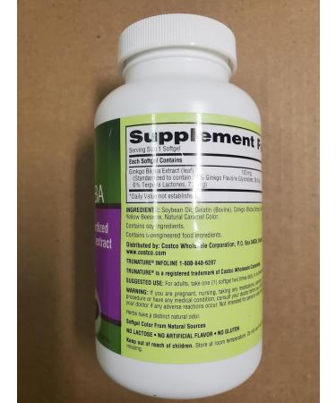 OProCyn Tru Nature Ginkgo Biloba 340 Softgels - Buy Online on GoSupps.com