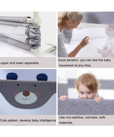 SYOO SINGYOO Toddler Bed Rail - Extra Long Cute Bear Guardrail (80x30 inch) - Fits Full, Twin, Queen & King Size Mattresses - Buy Online on GoSupps.com