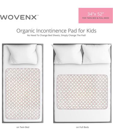 Wovenx Bio-Incontinence Inserts for Kids & Toddlers - 5-Layer Waterproof Reusable Bedwetting Solutions for Double to Full Beds - Rainbow Design - Buy Online on GoSupps.com