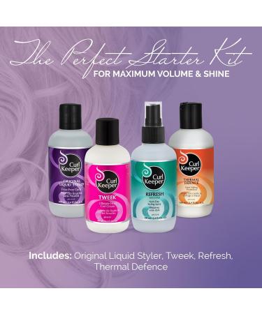 Curl Keeper Volume & Shine Kit - 4-Piece Set for Curly Hair | Thicker Fuller Curls & Frizz Control in Any Weather - Buy Online on GoSupps.com