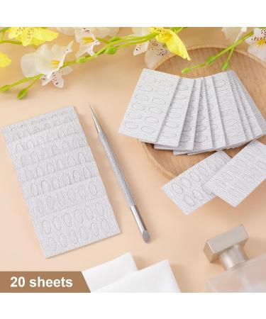 HINZIC Stainless Steel Nail Cuticle Pusher Tools Dual Ended Cuticle Remover Self-Adhesive 240 Grit Sandpaper Sheets Nail Care Replacement for Women Girls - Buy Online on GoSupps.com