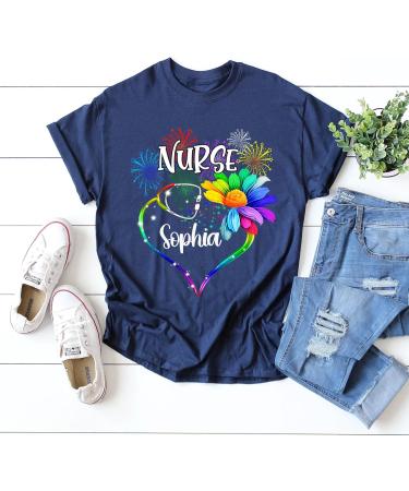 Personalized Shirt for Nurse Moms | Custom Name Tee Gifts for Nurse Practitioners | Perfect for Nurse's Day Birthdays & Christmas - Buy Online on GoSupps.com