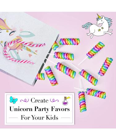 Unicorn Candy Lollipops 20pk - Rainbow Swirl Party Favors for Unicorn Birthday & Pinata - Buy Online on GoSupps.com