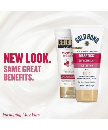 Gold Bond Diabetics' Dry Skin Relief Hydrating Lotion - 4.5 oz - Moisturizes & Soothes - Buy Online on GoSupps.com