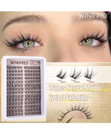 Manga Lash Clusters Kit - Natural Eyelash Extensions for Wispy Lashes | Winifred Manga - Buy Online on GoSupps.com