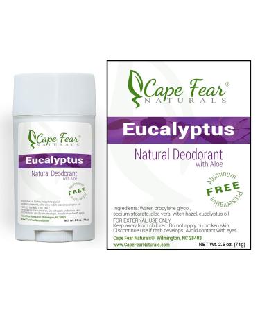 Eucalyptus Natural Deodorant Stick | Aluminum & Preservative Free | 2.5oz | Best International Shipping - Buy Online on GoSupps.com