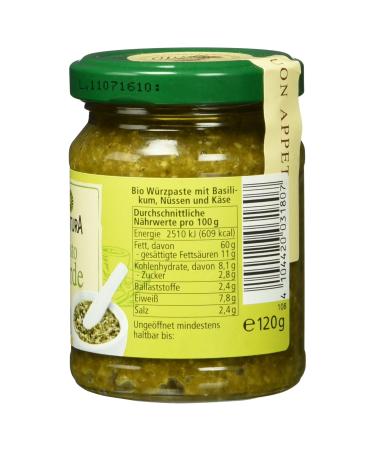 Alnatura Organic Pesto Verde - 6 Pack (6 x 120g) | Premium Cheese Pesto for International Shipping - Buy Online on GoSupps.com