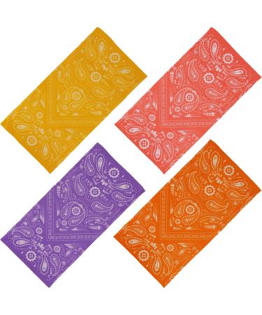 Shop Smehcf 4 Multi-Purpose Bandanas - Stylish Headbands & Face Masks for Men & Women - Breathable Reusable & Washable in Vibrant Colors - Buy Online on GoSupps.com