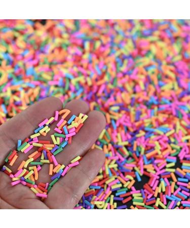 LIKETURE Non-Edible Polymer Clay Fake Sprinkles - 110g Craft Decoration Faux Sprinkle Filler for Resin & Slime (Mixed Color - Buy Online on GoSupps.com