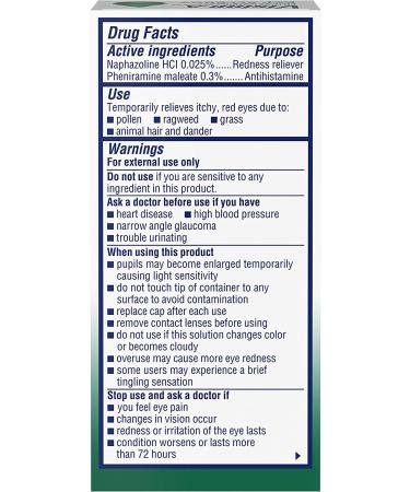 Visine-A Antihistamine Red Eyes Multi-Action Allergy Relief Eye Drops 0.5 fl. oz (Pack of 2) - Buy Online on GoSupps.com