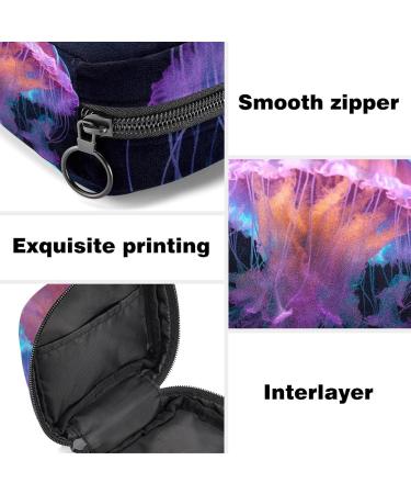 Jellyfish Period Bag - Portable Sanitary Napkin Storage Pouch for Teen Girls - Multicoloured - Buy Online on GoSupps.com