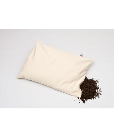 Organic Buckwheat Pillow - Larger Size 71x43cm 3.6kg Made in UK | International Shipping Available - Buy Online on GoSupps.com
