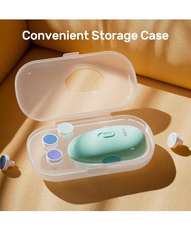 NCVI Electric Baby Nail Trimmer & File Set - Safe Clippers for Newborns to Toddlers - 8 Grinding Heads - Blue - Buy Online on GoSupps.com