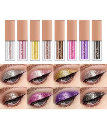 /L Liquid Eyeshadow Glitter Eyeshadow Set Glitter Smoky Light Makeup Eyeshadow Waterproof Long-Lasting Eyeshadow for Holiday Makeup Easy to use - Buy Online on GoSupps.com