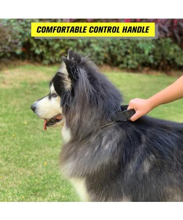 Upgrade Tactical Dog Collar for Medium Large Dogs - Adjustable Military Nylon Training Collar with Handle and Metal Buckle - Reflective and Durable - Black (Large) - Buy Online on GoSupps.com