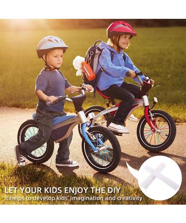 PPXIONG Spoke Skins 72Pcs White for 8-21 inch Rims - Bike, Bicycle, Motorcycle Wheel Rim Protector & Decoration - Buy Online on GoSupps.com