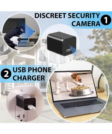 Spy Camera Charger - Premium HD 1080P Mini Hidden Camera - USB Nanny Cam - Surveillance Camera for Spying - Buy Online on GoSupps.com