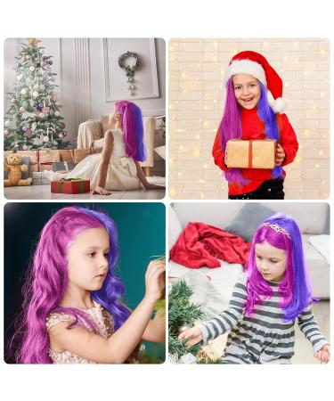 MSDADA Hair Chalk Comb for Kids - Washable Temporary Hair Color Dye - Girls Gifts for Christmas & Halloween - 5 Pink + 5 Purple - Buy Online on GoSupps.com