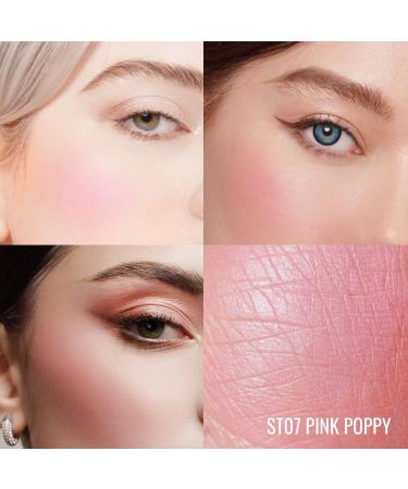  oulac Oulac Blusher Satin Cream Blusher Highlighter with Dazzling Blush Long Lasting Makeup Fade and Transmission Resistant Vegan & Cruelty Free ST07 Pink Poppy 4.8g - Buy Online on GoSupps.com