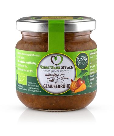 Organic Vegetable Broth - 85% Natural Ingredients | No Powder Yeast Sugar or Additives (4x180g) - International Shipping Available - Buy Online on GoSupps.com