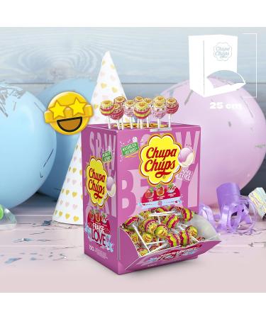 Buy Chupa Chups Strawberry Lollipops - 150 Fruity & Creamy Treats for Kiosks Candy Bars & Offices | International Shipping Available - Buy Online on GoSupps.com