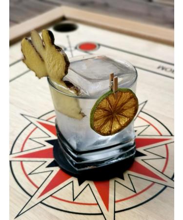 Extra Dry Dried Limes For Cocktail | 150 Approx Slices of Dehydrated Lemons | Large Bag 188g Dried Lemon Rings | 100% Natural - Buy Online on GoSupps.com