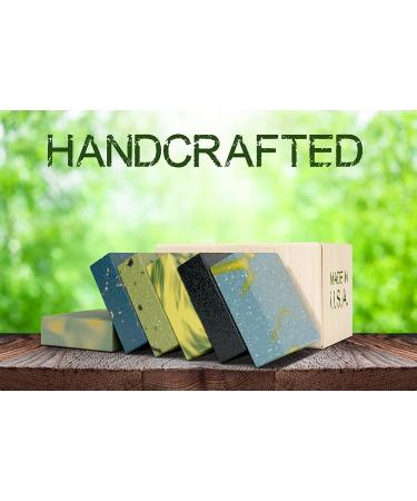 Natural American Elements Men's Bar Soap - 100% All Natural, Essential Oils & Organic Shea Butter - 6 Pack, Made in USA - Buy Online on GoSupps.com