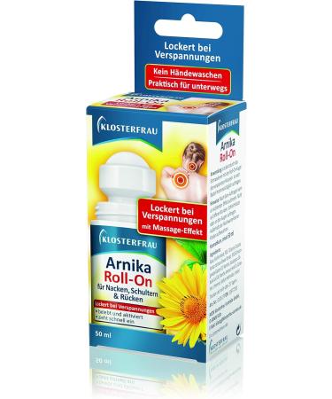 Klosterfrau Arnica Roll-On (Pack of 2) | Relieves Tension & Muscle Pain | 2 x 50 ml - Ideal for Relaxation & Massage - Buy Online on GoSupps.com