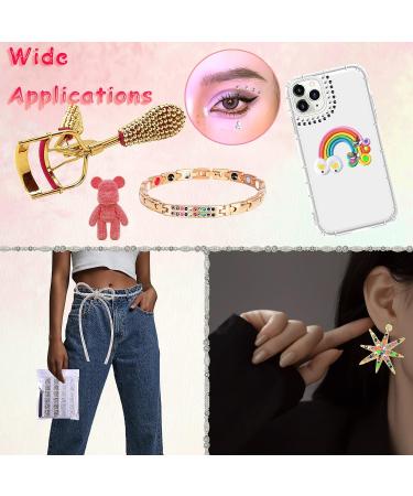 Hoinco Nail Art Rhinestones Kit - 3120Pcs Crystal AB & Red Gems Set with Tweezers and Dotting Pen - Buy Online on GoSupps.com