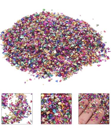 FRCOLOR 1 Glass Chip Chunky Flakes Sequins Metallic Crushed Glass Epoxy Filler Charms Irregular Nail Art Crushed Glass Flakes for Nails Retro Vase Manicure Fillers Nail Stickers 3D Crystal 0.5X0.3cm Colorful - Buy Online on GoSupps.com