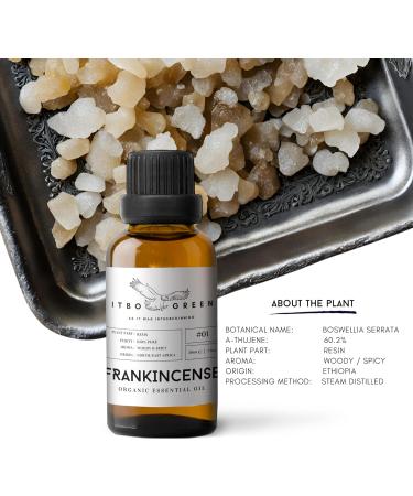 100% Organic Frankincense Essential Oil | Pure & Natural | 30ml - 1oz | Aromatherapy | Unblended | Best for Spiritual Balance - Buy Online on GoSupps.com