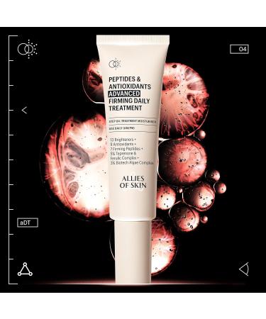 Allies of Skin Advanced Firming Daily Treatment - Peptides Antioxidants & Brighteners for Youthful Skin 20ml - Buy Online on GoSupps.com
