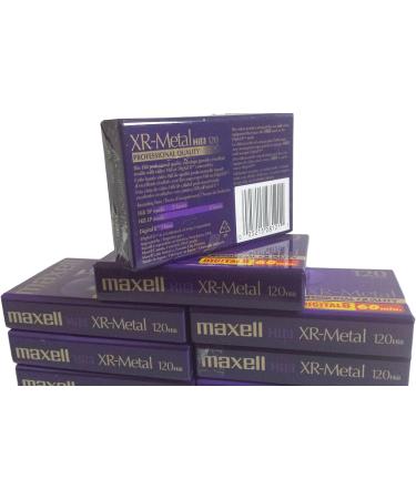 8 PACK MAXELL XR-METAL 120 PROFESSIONAL 8MM Hi8 60 min. TAPES - Buy Online on GoSupps.com
