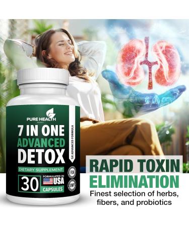 Extra Strength Fast Acting 7-in-ONE Advanced Formula - Full Body Cleanse - Detox & Liver Cleanse - Detox & Liver Repair All Natural Toxins Remover Healthy Cleansing Support for Liver (30 Capsule) 30 Count (Pack of 1) - Buy Online on GoSupps.com